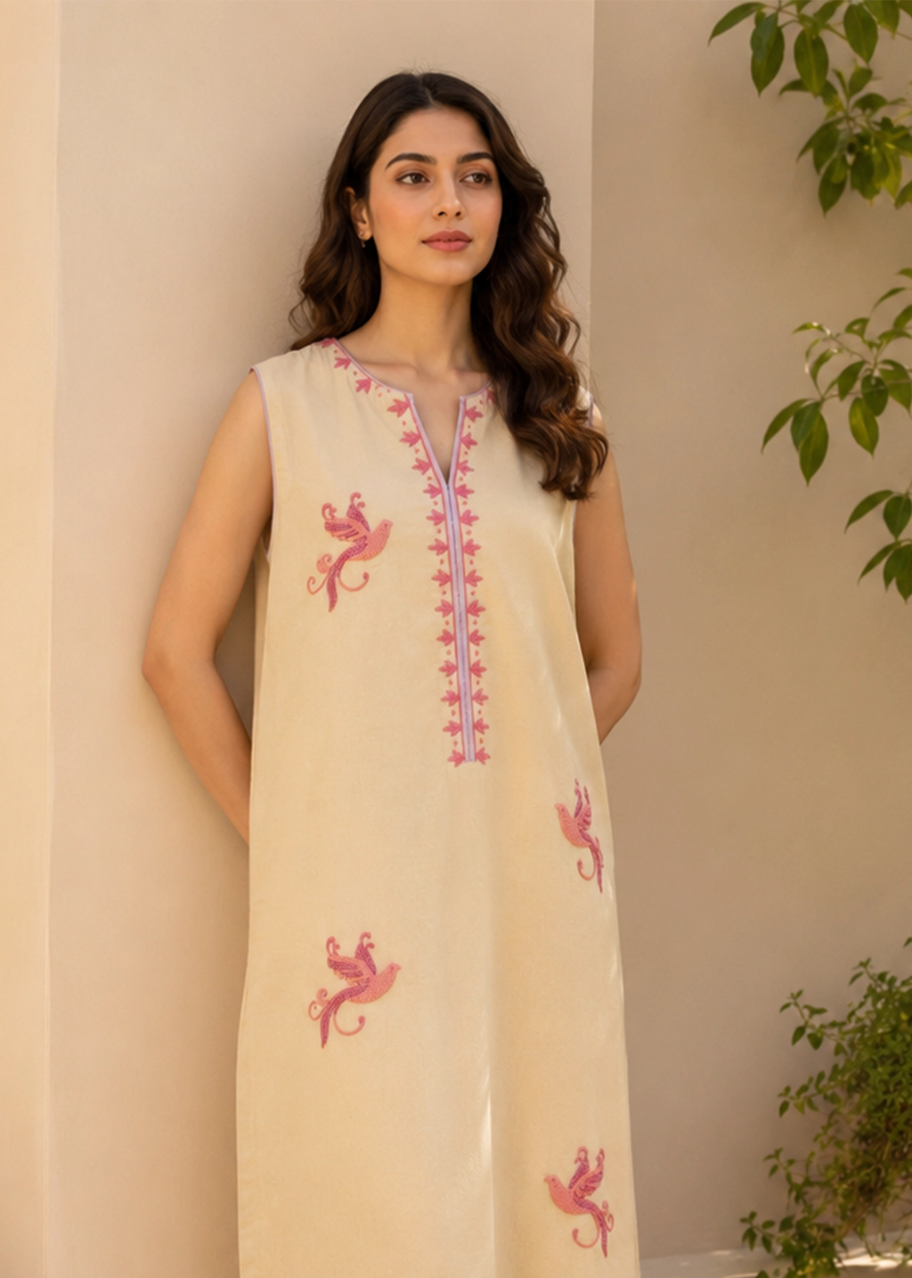 Lawn Karandi Kurta